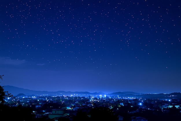 Stunning Nighttime City Skyline