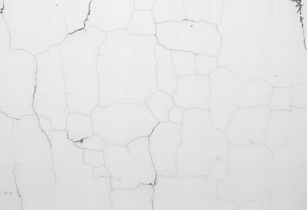 Photo stunning old white wall with cracked paint black cracks and visible dirt