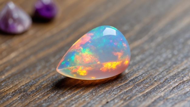 Stunning opal gemstones showcasing vibrant iridescent colors