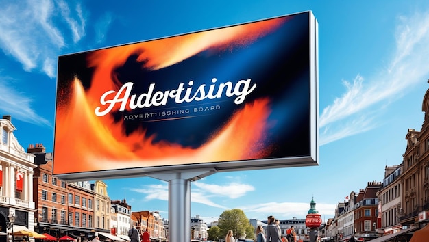 Photo stunning outdoor advertising board mockups