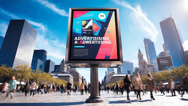 Photo stunning outdoor advertising board mockups