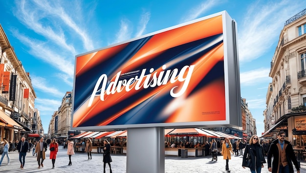 Photo stunning outdoor advertising board mockups