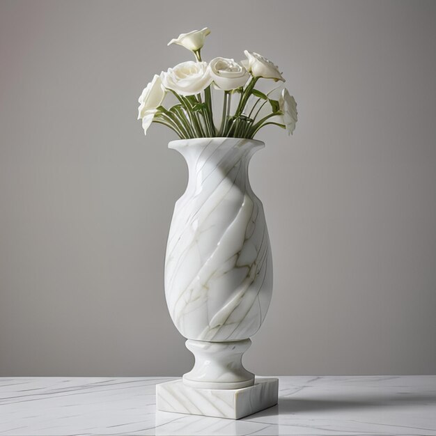 Photo stunning photo a porcelain vase on a clean white background