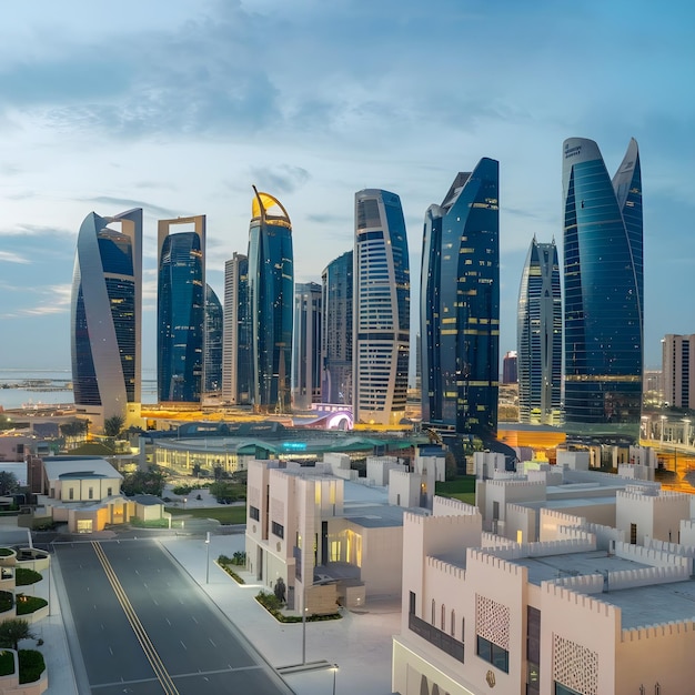 A stunning photo of Qatar attractive structural Buildings scenery