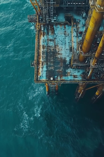 Stunning photo of a vast offshore platform