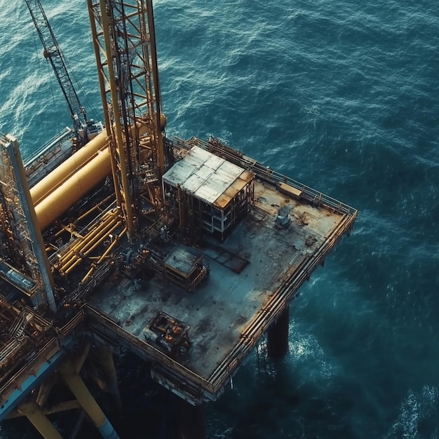 Stunning photo of a vast offshore platform