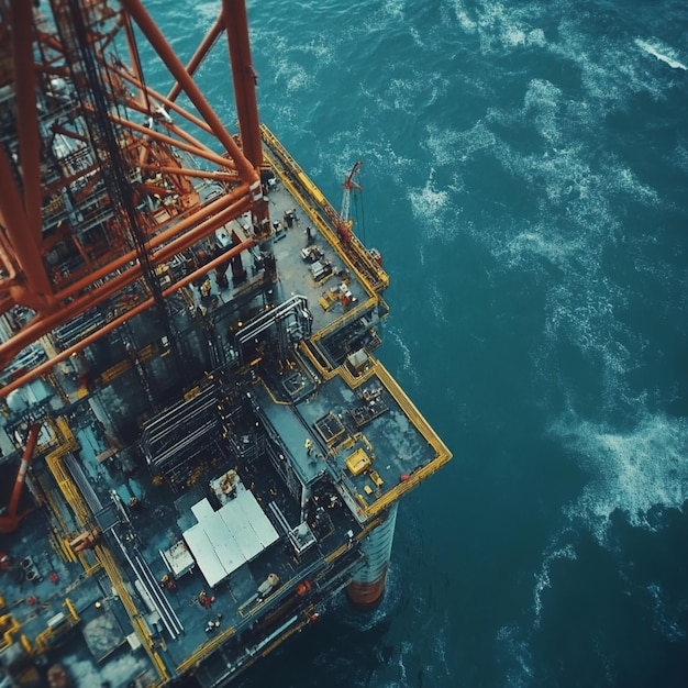 Photo stunning photo of a vast offshore platform