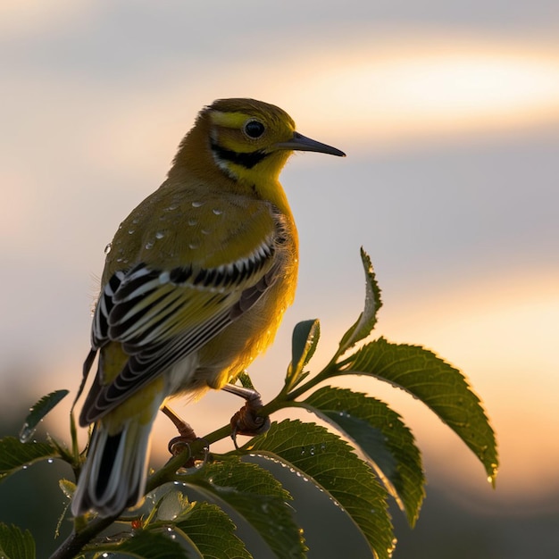 A stunning photograph of a female bobolink bird