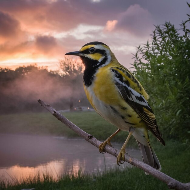 A stunning photograph of a female bobolink bird