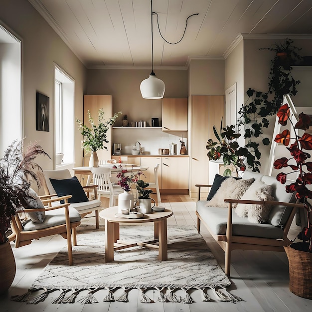 a stunning photograph of a scandinavian style home