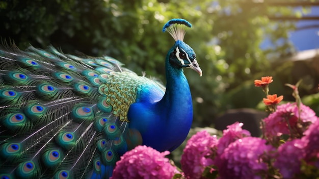 Stunning Photorealistic Image Of Peacock In Natural Setting