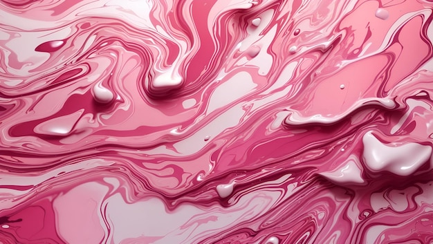 A stunning pink color liquid abstract background design wallpaper generated by AI