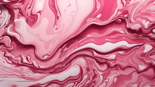 A stunning pink color liquid abstract background design wallpaper generated by AI