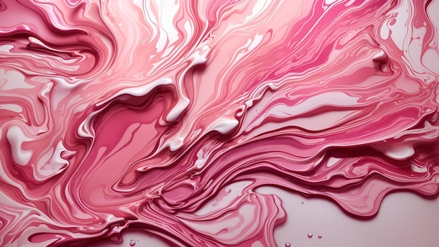 A stunning pink color liquid abstract background design wallpaper generated by AI