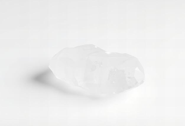 Photo stunning quartz crystal on a clean white background