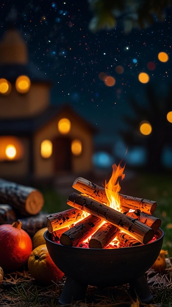 Photo stunning uhd wallpapers of yalda night fireplaces and bonfires