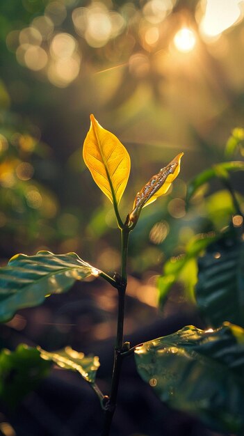 A stunning view of its freshly budded leaves