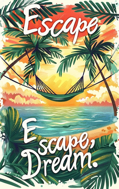 Stunning vintage inspired summer scene full of words