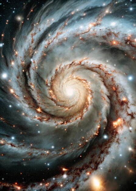 Photo stunning whirlpool galaxy majestic cosmic nebula space artwork for print or digital use best