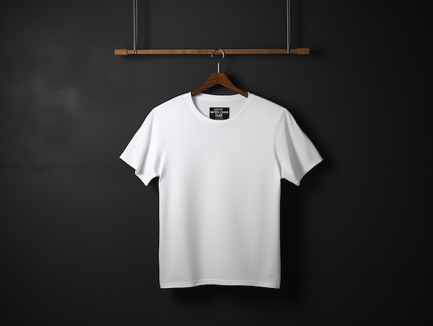 Style in Suspension Hanging Tshirt Mockup Design Template