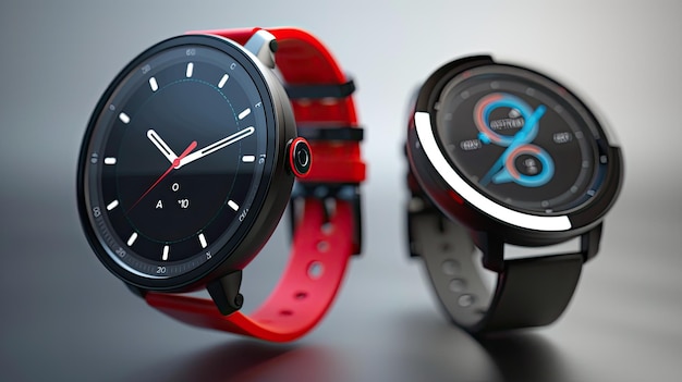 stylish 3D smartwatch tracks fitness and notifications