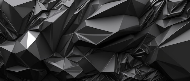 Stylish black background with abstract shape Generative AI