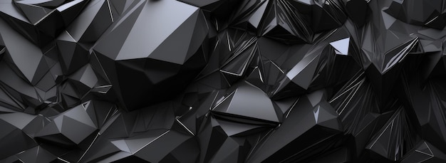 Stylish black background with abstract shape Generative AI