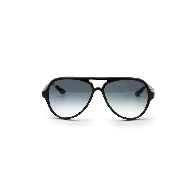 Stylish black sunglasses isolated on white background.