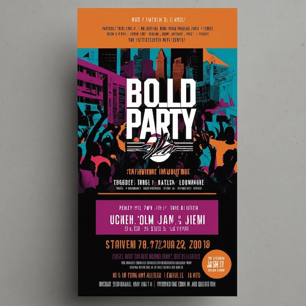 Stylish Block Party Flyer for Exciting Block Events