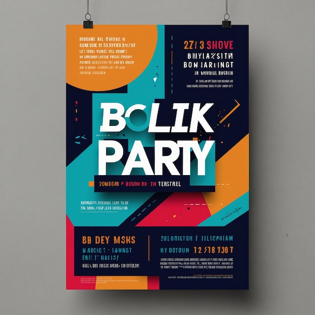 Photo stylish block party flyer for exciting block events