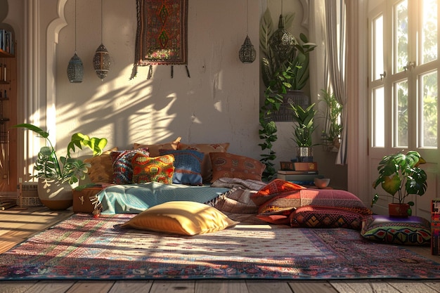 Stylish bohemian loft