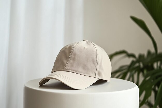 Stylish cap as a casual cap on a white background