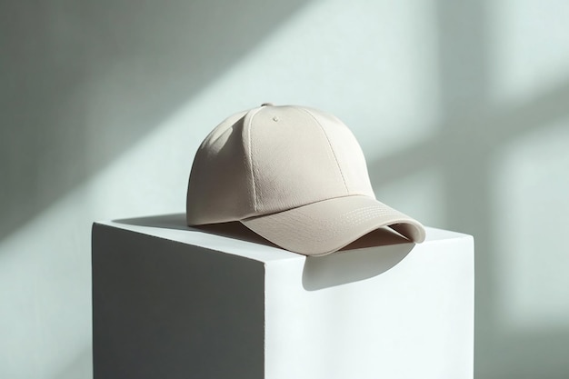 Stylish cap as a casual cap on a white background