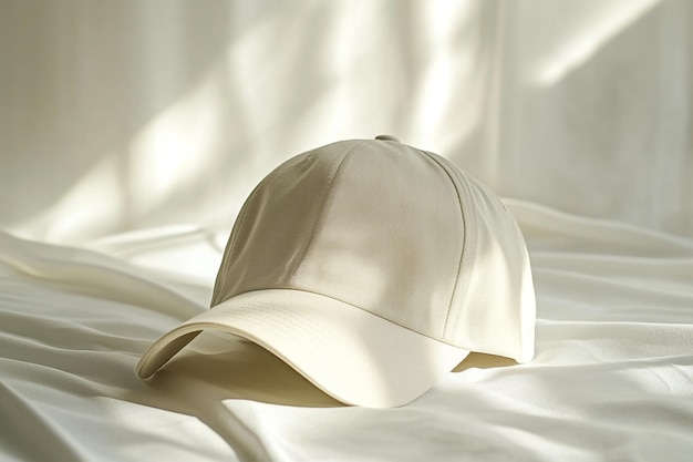 Stylish cap as a casual cap on a white background