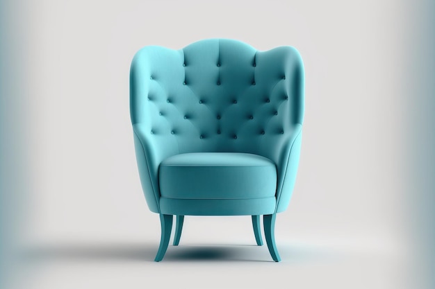 Stylish chair against a white background