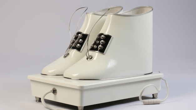 Stylish Electric Foot Spa Design on white background