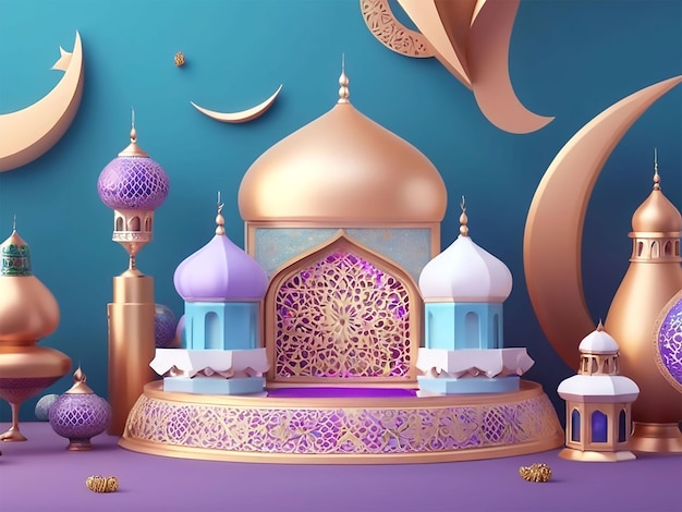 Photo stylish elegant eid mubarak festival islamic background