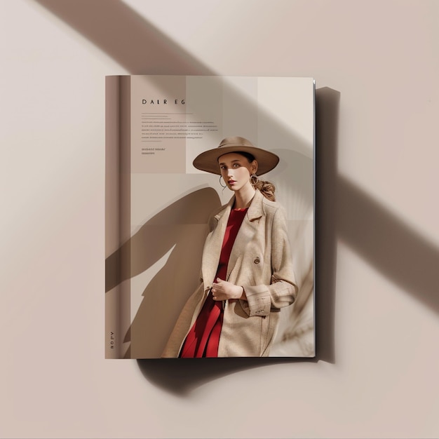 Photo stylish fashion editorial magazine mockup for striking visuals