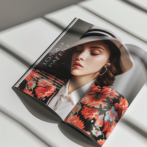 Photo stylish fashion editorial magazine mockup for striking visuals