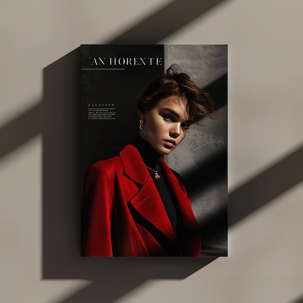 Photo stylish fashion editorial magazine mockup for striking visuals