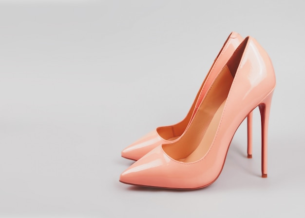 Stylish female pink shoes