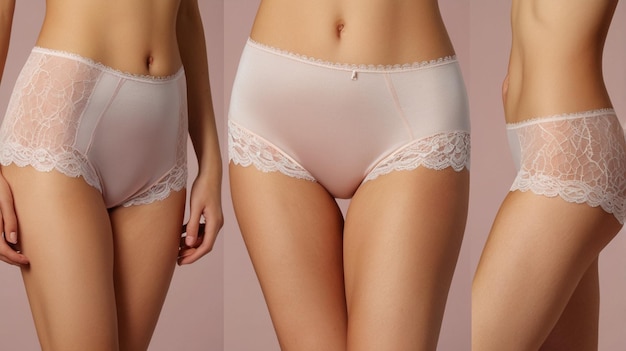 Photo stylish and functional menstrual panty display