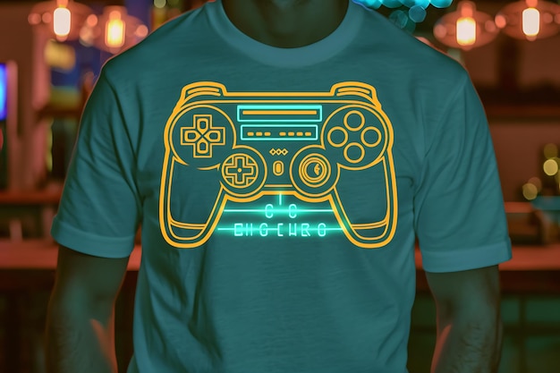 Stylish gaming t shirt and apparel trendy typography t shirt design for game lover