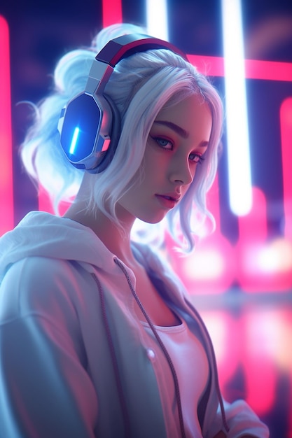 Stylish Gaming Vibes and Futuristic Cyberpunk Fashion