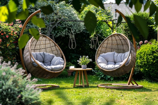 Stylish Hanging Chairs in Serene NatureInspired Settings for Ultimate Relaxation and Comfort