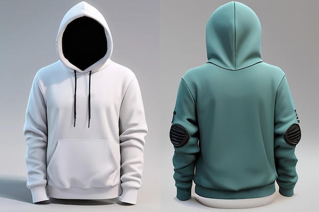 Photo stylish hoodie mockup design