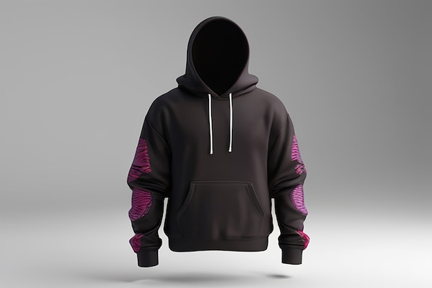 Photo stylish hoodie mockup design