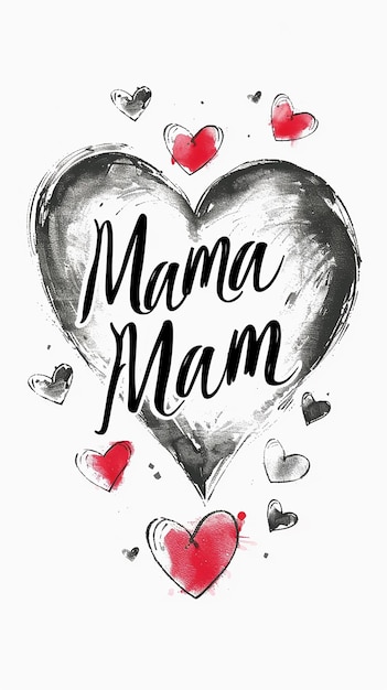 Photo stylish love happy mothers day typography