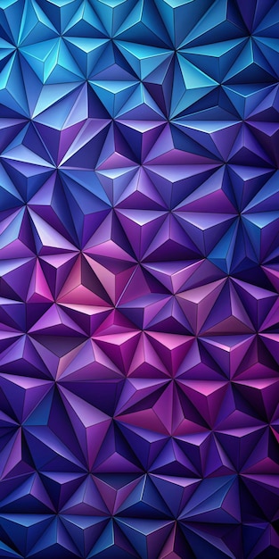 Stylish Low Poly Design in Deep Navy Blue and Barney Purple