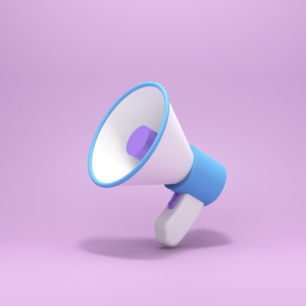 Stylish mouthpiece. The concept of searching for workers, open vacancies. 3d render illustration.